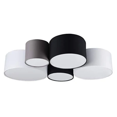 Afbeelding van Trio Leuchten sectos Plafondlamp 5 lichts L 90 cm Wit
