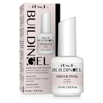Afbeelding van ibd Bouwgel nagelverlenging van harde gel transparant roze 14 ml
