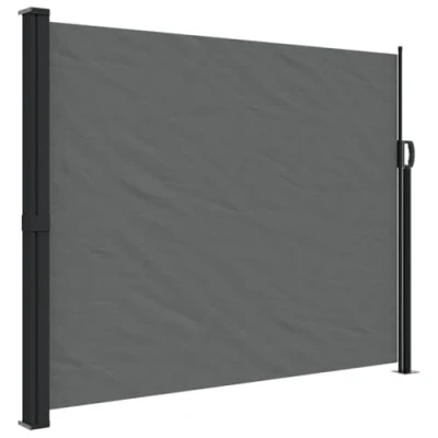 Afbeelding van Windscherm uittrekbaar 160x600 cm antraciet