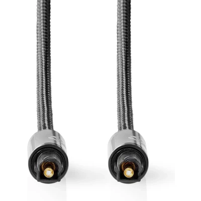 Afbeelding van Optische kabel Nedis 1 meter (Toslink, Verguld)