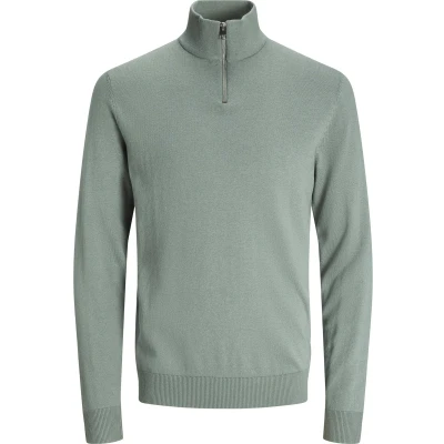 Afbeelding van Jack &amp; Jones Trui Jjeemil Knit Half Zip Noos 12189339 Iceberg Green Mannen Maat XL