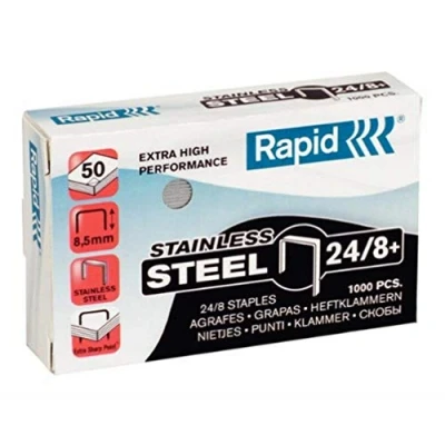 Afbeelding van Nieten Rapid 24/8 RVS superstrong 1000 stuks