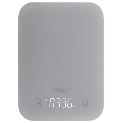Afbeelding van Adler Keukenweegschaal AD 3181g Schaalverdeling 1 g Weergave type LED Grijs, Keukenweegschaal, Grijs
