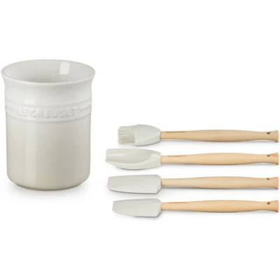 Afbeelding van Le Creuset Premium Spatelpot Met Spatelset Van 4 Meringue