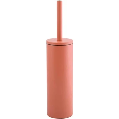 Afbeelding van Spirella Luxe Toiletborstel in houder Cannes terracotta metaal 40 x 9 cm met binnenbak