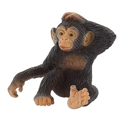 Afbeelding van Bullyland speelfiguur jonge chimpansee 4,5 cm babydieren speelgoed