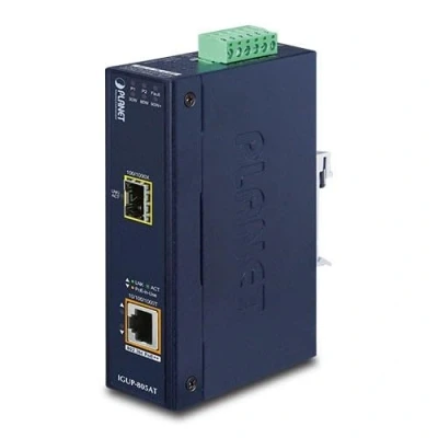 Afbeelding van PLANET IGUP 805AT netwerk media converter 1000 Mbit/s Blauw
