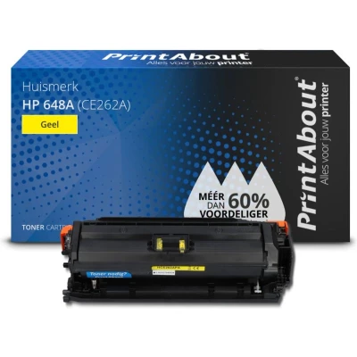 Afbeelding van Huismerk HP 648A (CE262A) Toner Geel