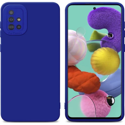 Afbeelding van Cadorabo Hoesje geschikt voor Samsung Galaxy A51 4G / M40s in Fluid BLAUW Beschermhoes gemaakt van flexibel TPU silicone Cover Case