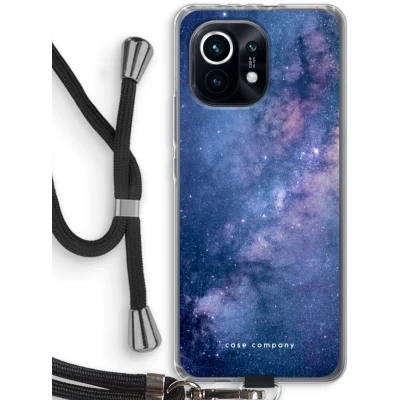Afbeelding van Case Company® hoesje met Koord geschikt voor Xiaomi Mi 11 Nebula Telefoonhoesje Zwart Bescherming aan alle Kanten en Over de Schermrand