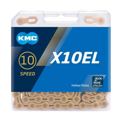 Afbeelding van KMC X10EL Silver / GOUD Fietsketting Ti N 114L