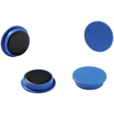 Afbeelding van Durable 475306 ronde magneet 32 mm sterkte 720 blauw 20 magneten