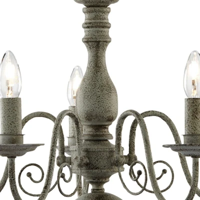 Afbeelding van Searchlight GREYTHORNE Hanglamp 5 Lichts Grijs