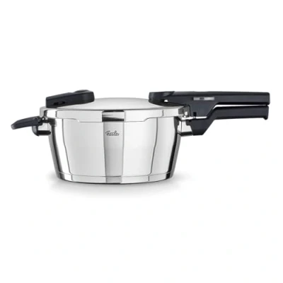 Afbeelding van Fissler Vitaquick Snelkookpan 3,5 l Ø 22 cm roestvrij staal 2 kookniveaus Made in Germany inductie