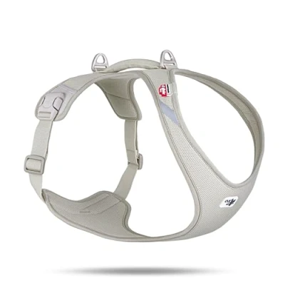 Afbeelding van Curli Belka Comfort Hondentuig Helemaal Nieuw Lichtgrijs XL (XL, Hond, Algemeen), Kraag + Leiband
