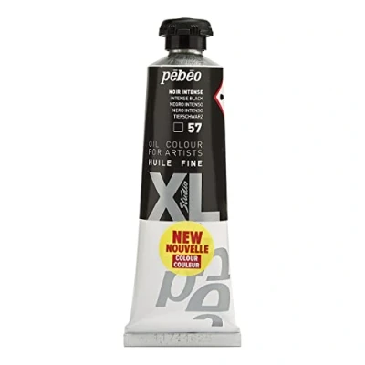 Image de Pébéo Huile Fine XL 37 ml Peinture à l’Huile Noir Intense