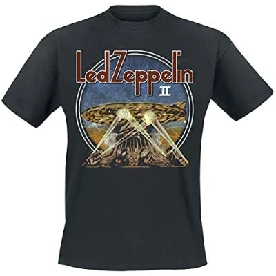 Afbeelding van Led Zeppelin LZII Searchlights Heren T shirt L Zwart