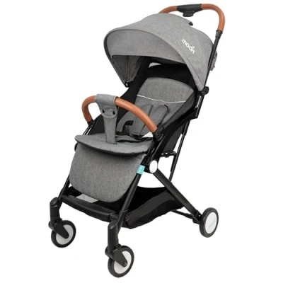 Afbeelding van MOON™ Ritzi Cabin Stroller Buggy Inclusief Reistasje Ultra Compact en Automatisch Inklapbaar Grijs