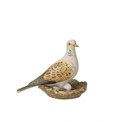 Afbeelding van Goebel Vogels Decoratief beeld / figuur Vogel van het jaar 2020 tortelduif Porselein 12cm
