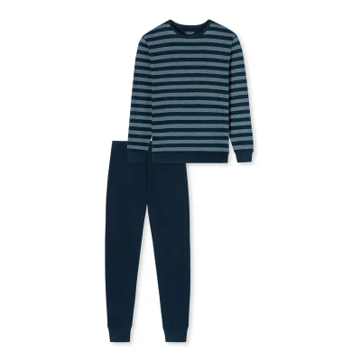 Afbeelding van uncover by Schiesser Pyjama, Heren, Maat: 48, Nachtblau
