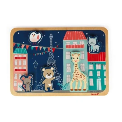 Afbeelding van Janod Sophie de Giraffe Chunky Puzzel