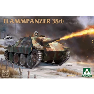 Afbeelding van 1:35 Takom 2180 Jagdpanzer Flammpanzer 38(t) Plastic Modelbouwpakket