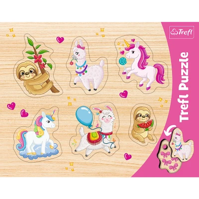 Afbeelding van Puzzel Unicorns, llamas and sloths 5900511313116