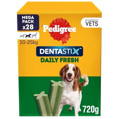 Afbeelding van Pedigree DentaStix Fresh Medium voordeelverpakking 4 x 28 stuks 2880 gram