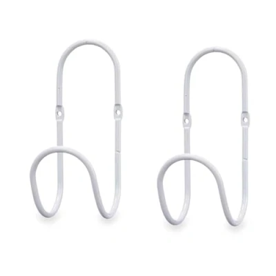 Afbeelding van Hangers Wit Metaal Set 2 Onderdelen (6 Stuks)