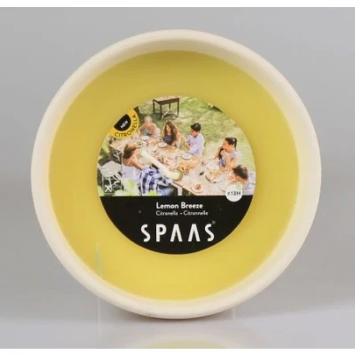 Afbeelding van Mini terracottaschaal citronella kaars wit Lemon Breeze