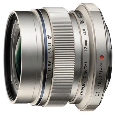 Image de Objectif hybride Olympus M. Zuiko Digital ED 12 mm f/2.0 Argent