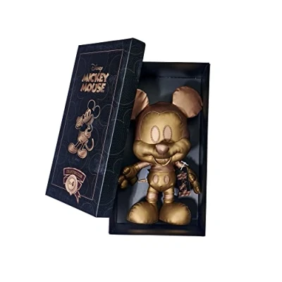 Afbeelding van Simba 6315870313 Disney Mickey Mouse brons, April editie, exclusief op Amazon, pluche figuur 35 cm, geschenkdoos, gelimiteerde speelgoed, geschikt voor kinderen vanaf de geboorte