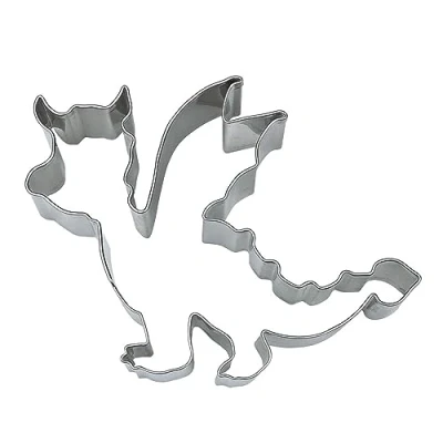 Afbeelding van Staedter Uitsteekvorm drakenvorm, zilverkleurig, roestvrij staal, 8 cm