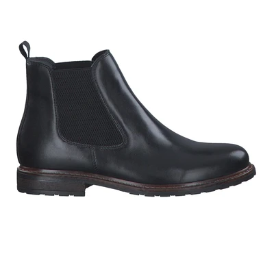 Afbeelding van Tamaris Korte laarzen, Dames, Maat: 38, Black leather Leer