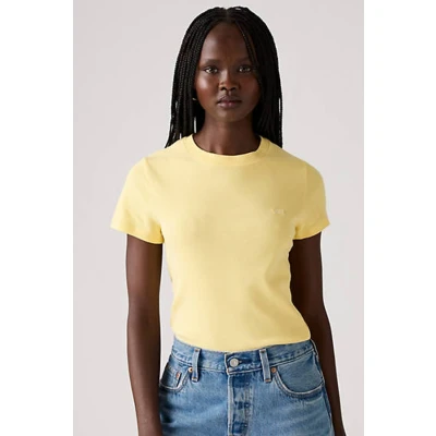 Afbeelding van Levi&#039;s Essential Housemark T shirt Women&#039;s S Geel / Mood Yellow