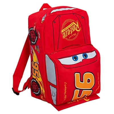 Afbeelding van Disney Cars Lightning McQueen 3D Rugzak voor kinderen, Rood 95,