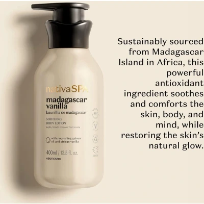 Afbeelding van O Boticário, Madagascar Vanille Body Lotion 400 ml