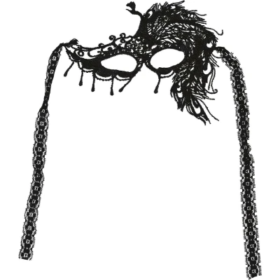 Afbeelding van Fiestas Guirca Verkleed oogmasker zwart kant volwassenen Halloween/gemaskerd bal burlesque/maskerade