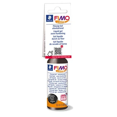 Image de Gel pâte polymère liquide 50 ml noir FIMO