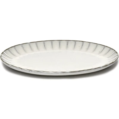 Afbeelding van Serax Inku Serveerschaal 25 Cm Set Van 2 Wit