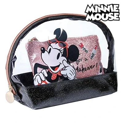 Afbeelding van Toilettas Minnie Mouse Zwart (2 pcs)
