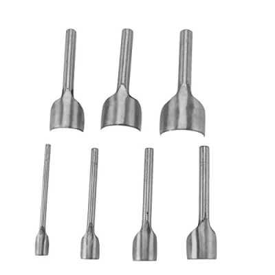 Afbeelding van Lederen Punch Gereedschap, 7 Stks/Set Gereedschap Halfrond Snijgereedschap Riem Munten Portemonnee DIY 10 40mm