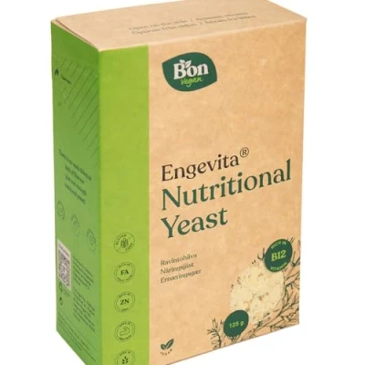 Afbeelding van Engevita Flocons de Levure Bon Vegan Nutritional Yeast Flakes nutritionnelle végétalienne sans gluten au goût parmesan Avec vitamine B12, complexe B et zinc 125 g