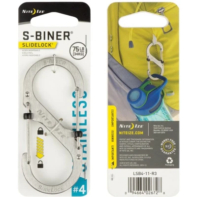 Afbeelding van Nite Ize S Biner #4 Slidelock Stainless Karabijnhaak Zilver Overige Accessoires