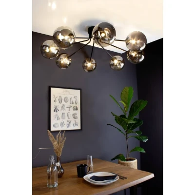 Afbeelding van ECO Light 9120 PL8 NERO NEPTUN, 8xG9 Plafondlamp G9 Zwart