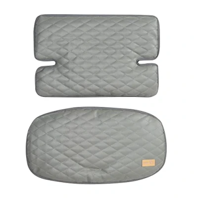 Afbeelding van Roba Kids Luxe gewatteerd zitkussen voor alle zitplaatsen, hoge stoelen, 2 delig, lichtgrijs