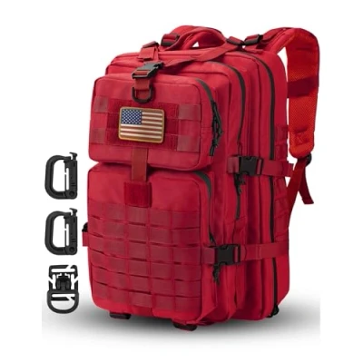 Afbeelding van Hannibal Tactical Tbp 01 Tactische militaire rugzak, uniseks, 1 stuk, Rood, 40 l