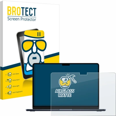 Afbeelding van BROTECT Screenprotector voor Apple MacBook Air 13&quot; M3 2024 Folie Beschermfolie Beschermglas matte