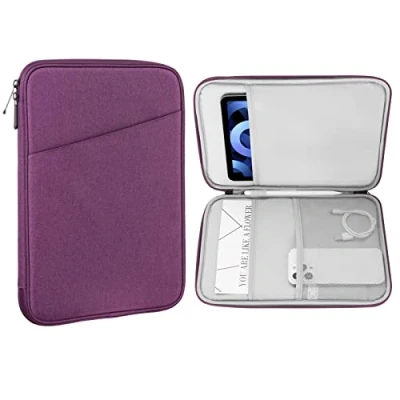 Afbeelding van MoKo 9 11 Inch Tablet Sleeve Case, Fits iPad Air 5 10.9&quot; 2022, Pro M2 2022 2018, 10th 10.9 4 10.9, Tab S8/A7, Protective Bag Carrying Case with Pocket, Purple
