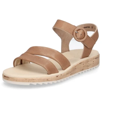 Afbeelding van Paul Green Outdoorsandalen, Dames, Maat: 36, Washed kid cuoio Leer